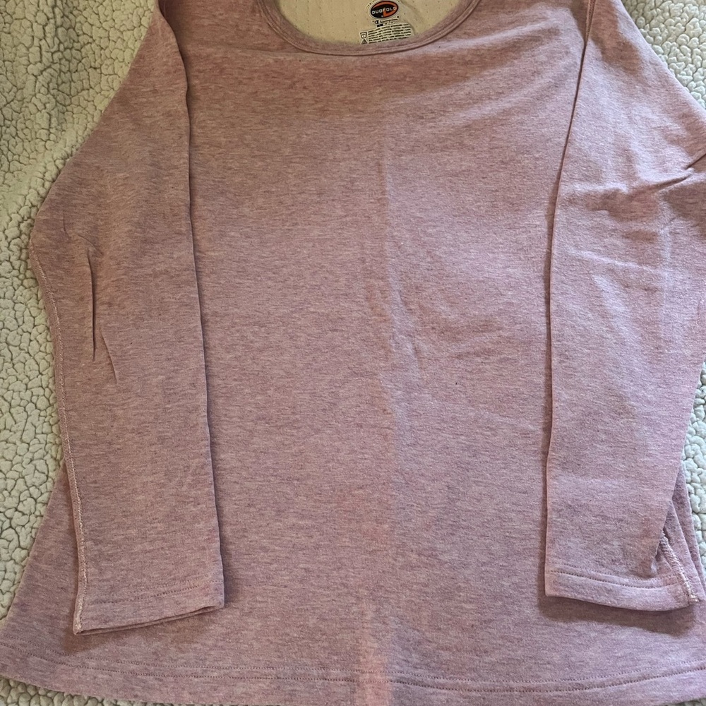 Champion Heathered Pink Long Sleeve Shirt